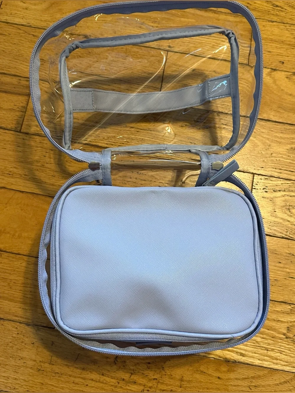 Clear Cosmetic Organizer Bag - Light purple